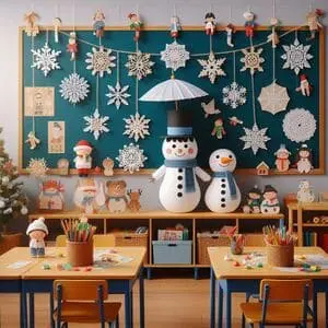 Decorar el aula en invierno