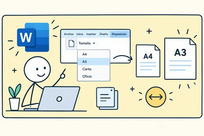 Cambiar tamaño de papel en Word