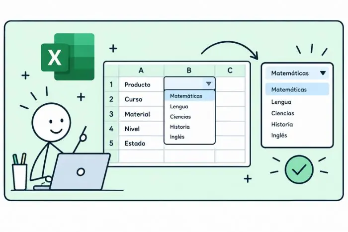 crear listas desplegables excel