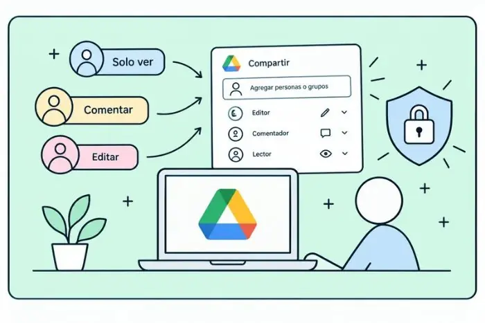 dar permisos en google drive