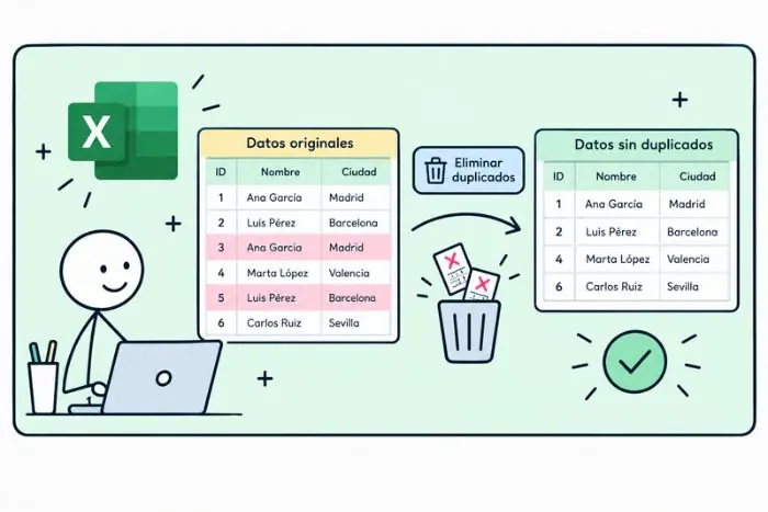 eliminar duplicados en excel