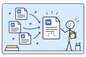 unir documentos en word