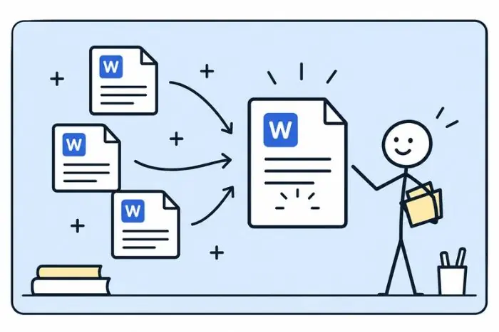 unir documentos en word